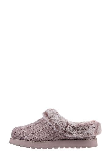 Skechers bobs keepsakes 2025 puffers clog slippers