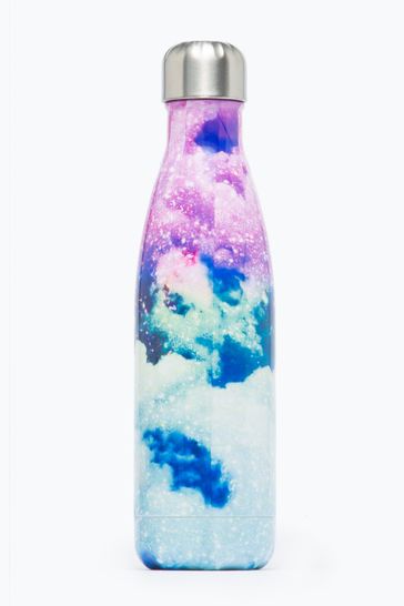 Hype. Purple Glitter Skies Metal Water Bottle