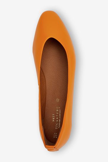 Orange ballet shoes hot sale