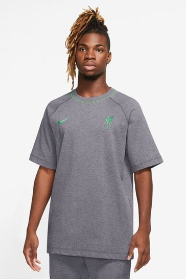 Nike Grey Liverpool FC Short-Sleeve Football Top