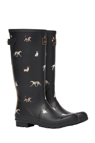 Joules printed rain boots top