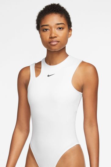 Buy Nike White Essential Bodysuit Tank Top from Next Luxembourg