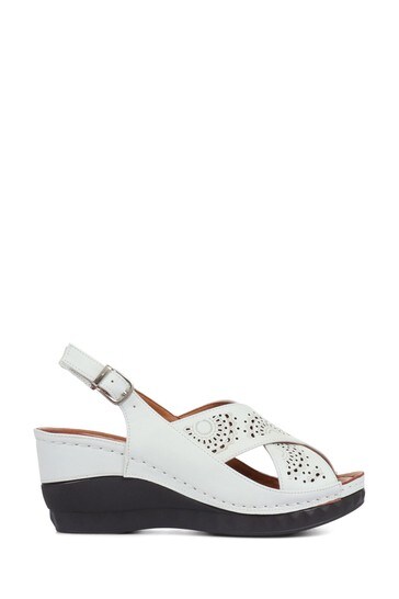 Buy > womens wide fit wedge sandals > in stock