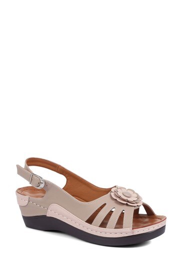 Buy Pavers Ladies Natural Wide Fit Casual Sandals from Next Ireland