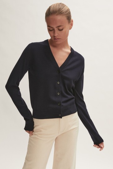 Jigsaw Merino V Neck Cardigan