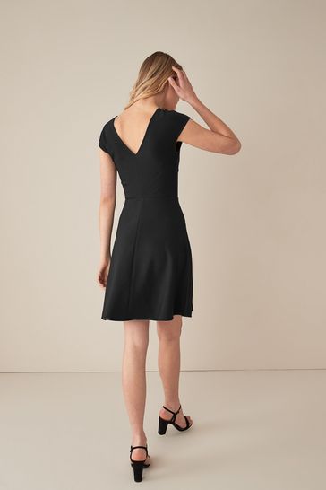 Armani exchange fit outlet and flare dress