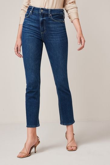 Paige Cindy High Rise Straight Jeans