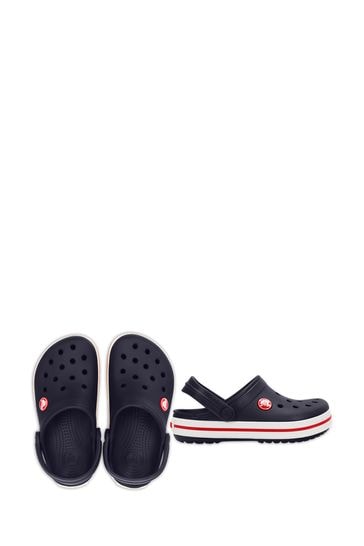 Pink and black discount crocs
