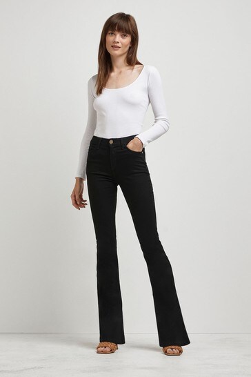 Buy River Island Black Amelie Flare Dane Skinny Jeans from Next Ireland