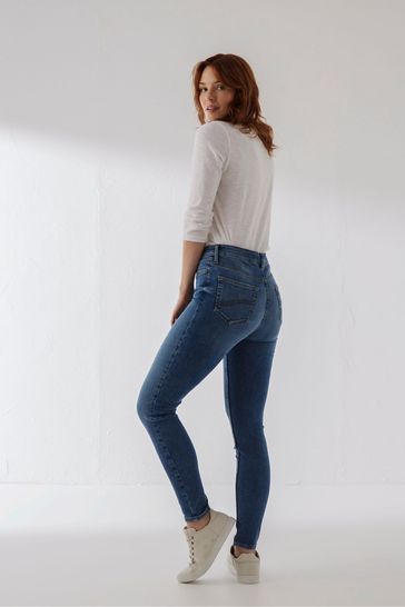 High waist slim jeans cheap