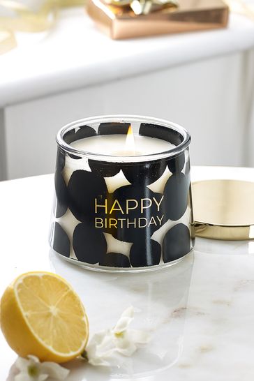 Monochrome Happy Birthday Monochrome Candle