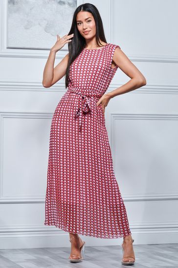 Heart print shop maxi dress
