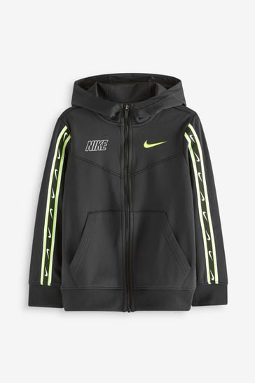 Black and lime top green nike hoodie