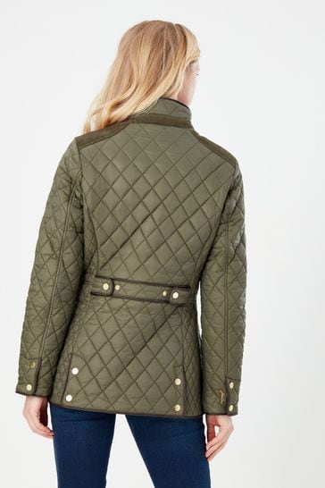 next khaki quilted jacket