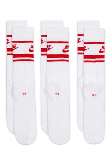 White red nike socks best sale