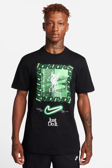 Buy Nike Black Liverpool FC DNA T Shirt from Next Luxembourg