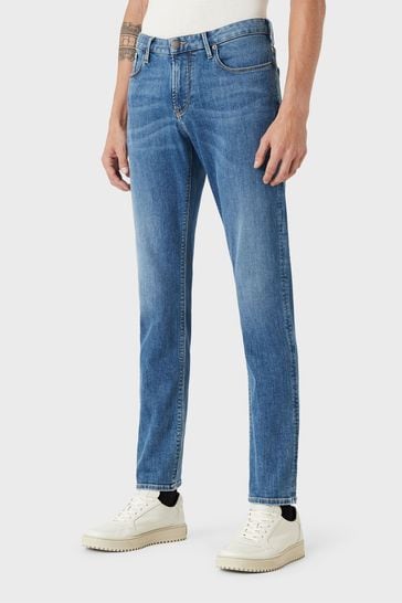 Emporio Armani Mens J06 Slim Fit Jeans