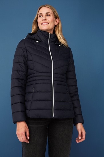 Buy F F Blue Short Padded Coat from Next Slovakia