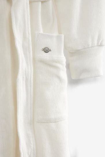 Buy White Towelling Dressing Gown from Next Luxembourg