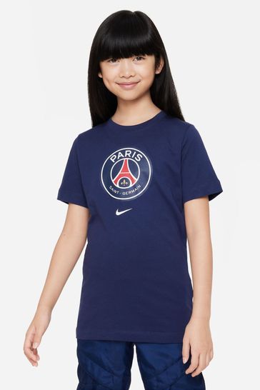 Nike Blue Paris Saint-Germain Crest T-Shirt