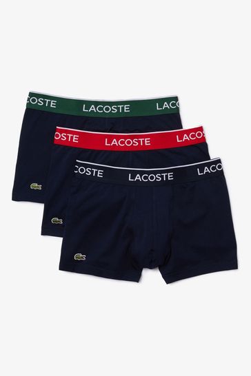 Buy Lacoste Multi Blue Stretch Cotton Boxers from Next Bahrain