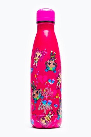Hype. L.O.L. Bea Wheels Metal Pink Water Bottle