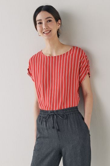 Red Stripe Boxy T-Shirt