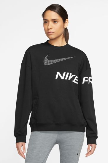 Nike Black Dri-FIT Get Fit Crew Neck Sweatshirt
