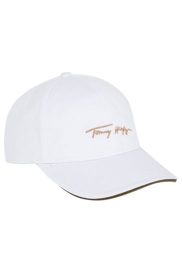Tommy Hilfiger White Iconic Signature Cap