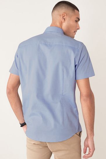 Slim fit short sleeve button down shirts online