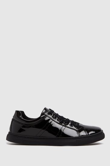 Schuh Black Mission Lace Up Trainers
