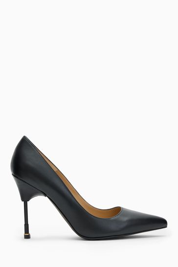 AllSaints Black Nova Court Shoes