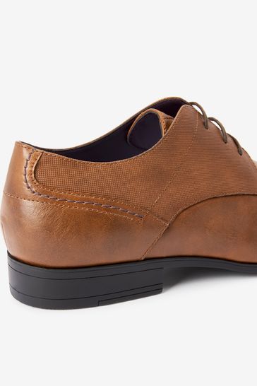 Tan Brown Derby Shoes