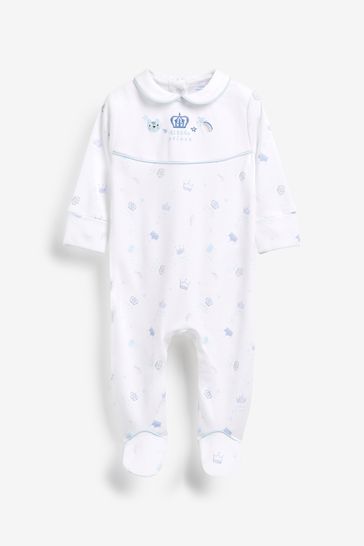 Blue Prince Baby Single Sleepsuit (0-2yrs)