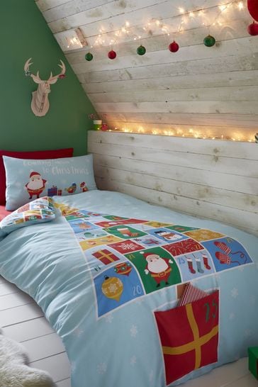 Buy Catherine Lansfield Countdown To Christmas Duvet Cover and Pillowcase  Set from Next Italy