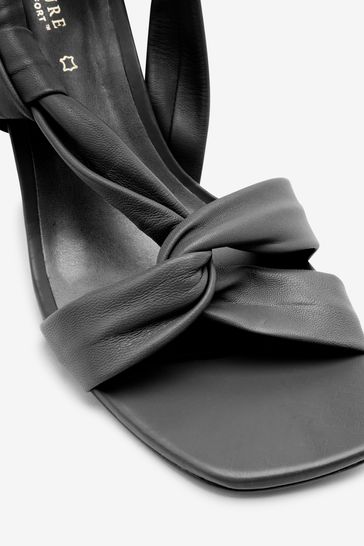 Black bow tie discount sandals