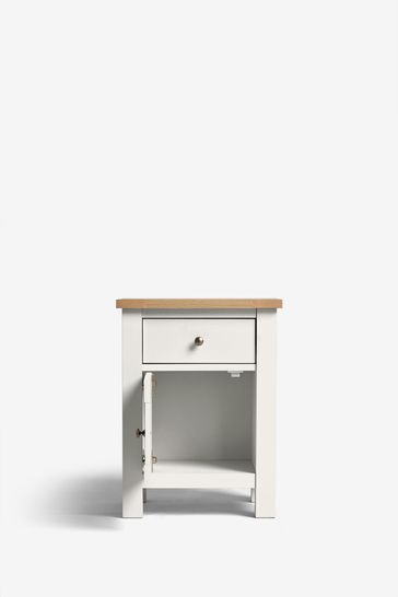 Small cream shop bedside table