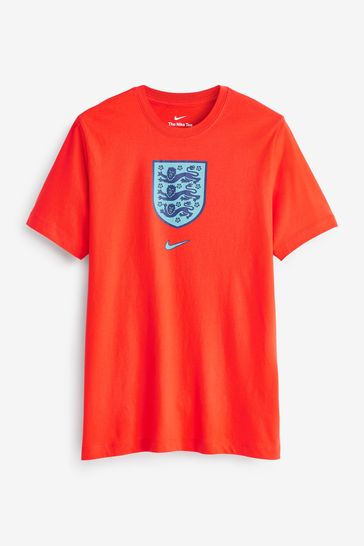 Nike Orange England Crest T-Shirt