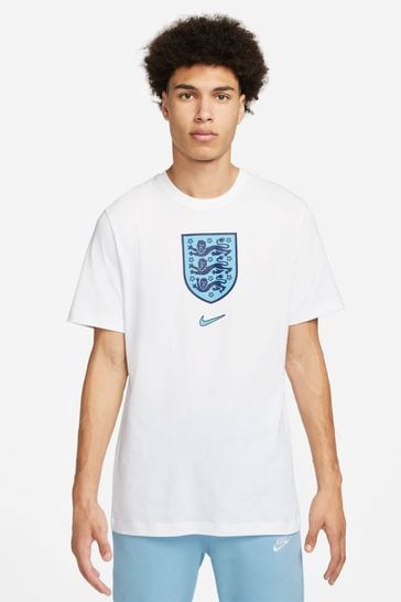 Nike White England Crest T-Shirt