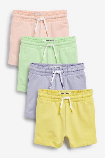 Multi Pastels 4 Pack Jersey Shorts (3mths-7yrs)