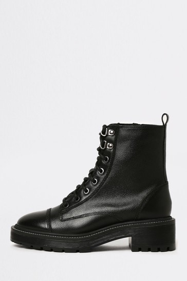 River Island Black Panelled Ankle Boots
