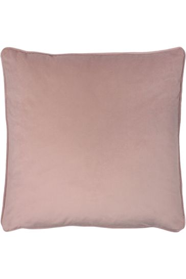Evans Lichfield Powder Pink Opulence Velvet Polyester Filled Cushion