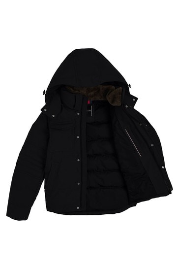 Tommy hilfiger utilitarian online hooded bomber jacket