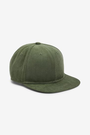 Khaki Green Suede Cap (1-16yrs)