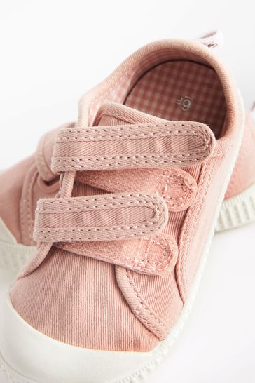 Pink store canvas pumps