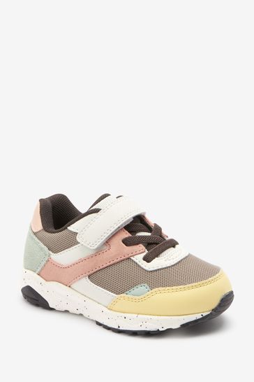 Chunky colour block trainers on sale