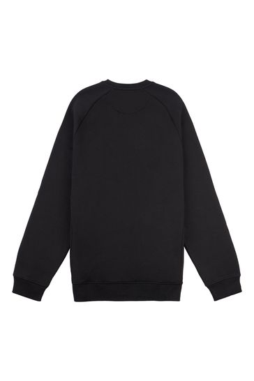 Black raglan sweatshirt top