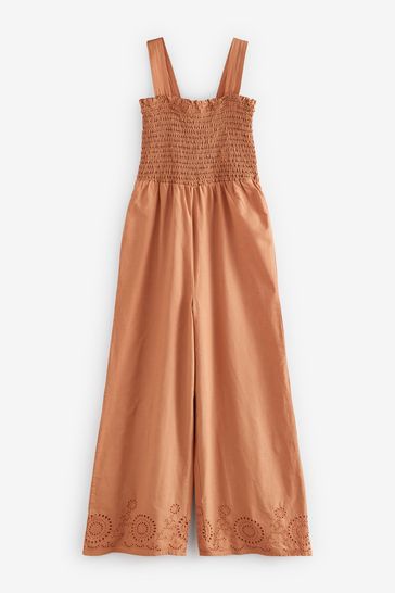 Buy Tan Brown Shirred Jumpsuit from Next Austria