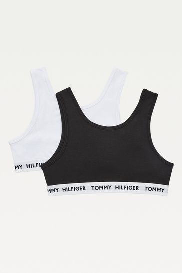 Tommy Hilfiger White Tommy 85 Cotton Bralet 2 Pack