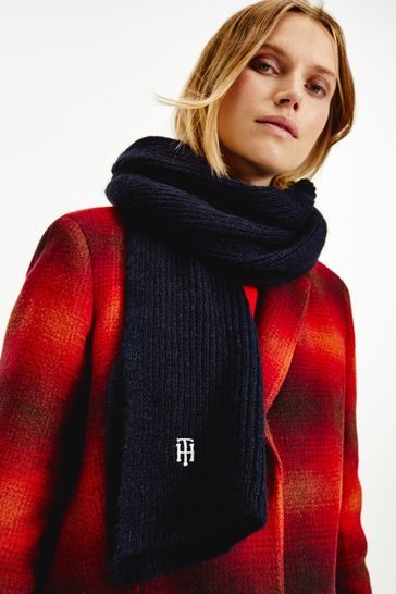 Prelude Aggregaat Brengen Buy Tommy Hilfiger Womens Blue TH Effortless Scarf from Next Ireland